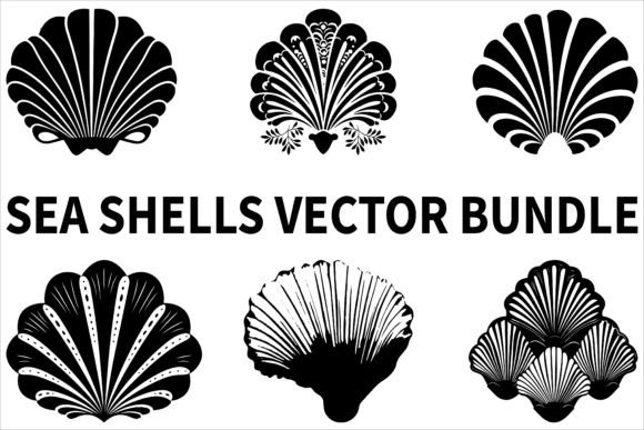 Download Best Selling Sea Shell Silhouette Bundle - Selling Collection