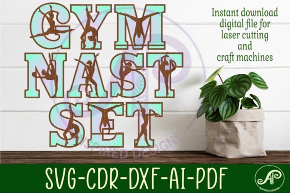 Download Gymnastics Female Silhouette Letters - Premium Resources