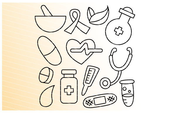 Download Medicine and Medical Doodle Illustration - Medicine Collection