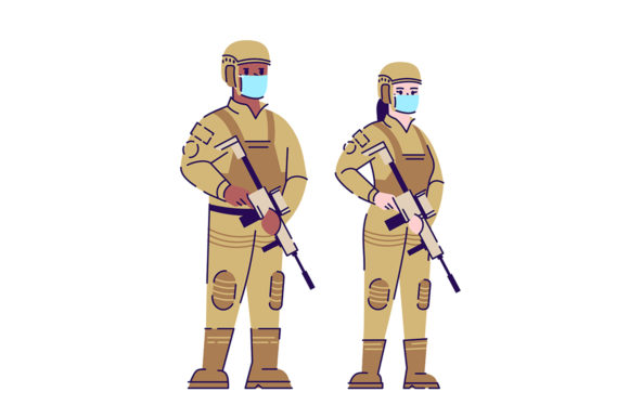 Download Soldiers in Covid19 Pandemic - Covid19 Collection