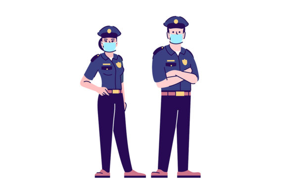 Download Police Officers in Covid19 Pandemic - Covid19 Collection