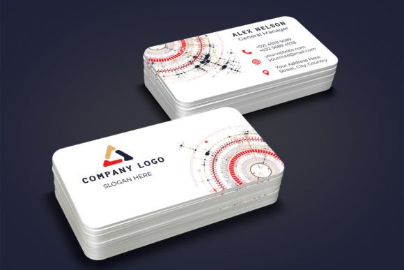 Download Abstract Hi Tech Business Card Design Te - Tech Collection
