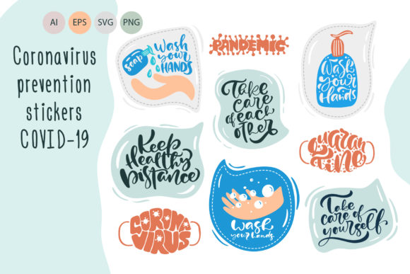 Download Coronavirus Prevention Stickers - Event Collection