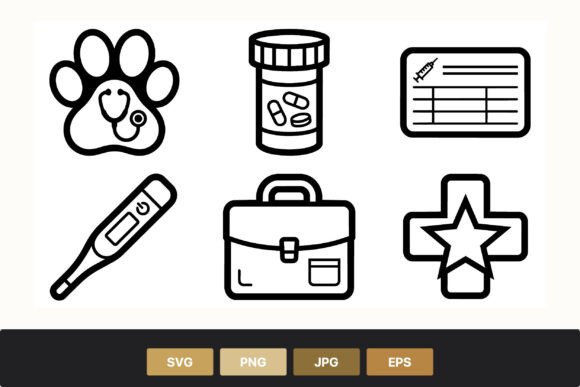 Download Veterinary Medicine Black and White Icon - Medicine Collection